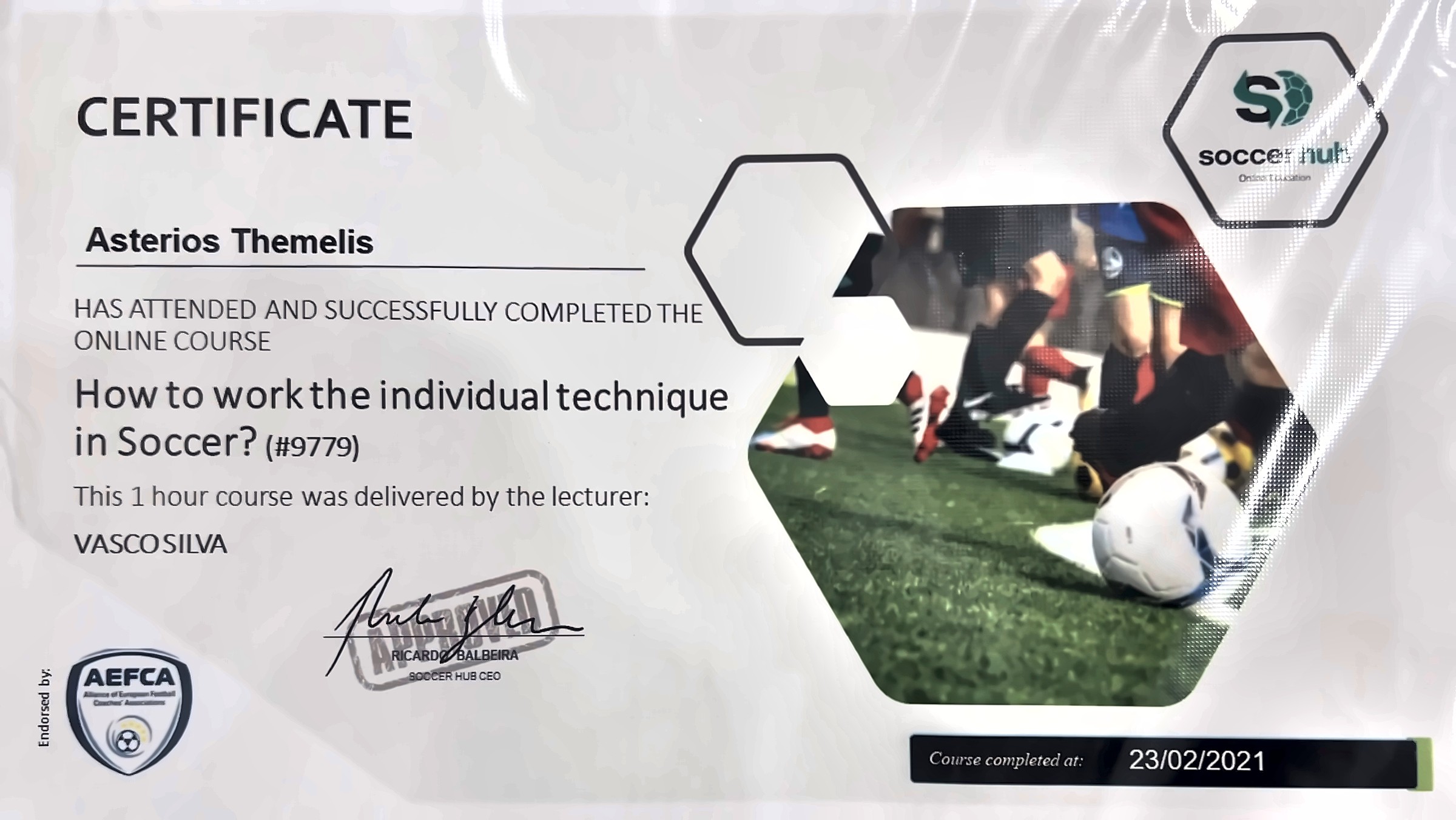 How to work the individual technique in Soccer?