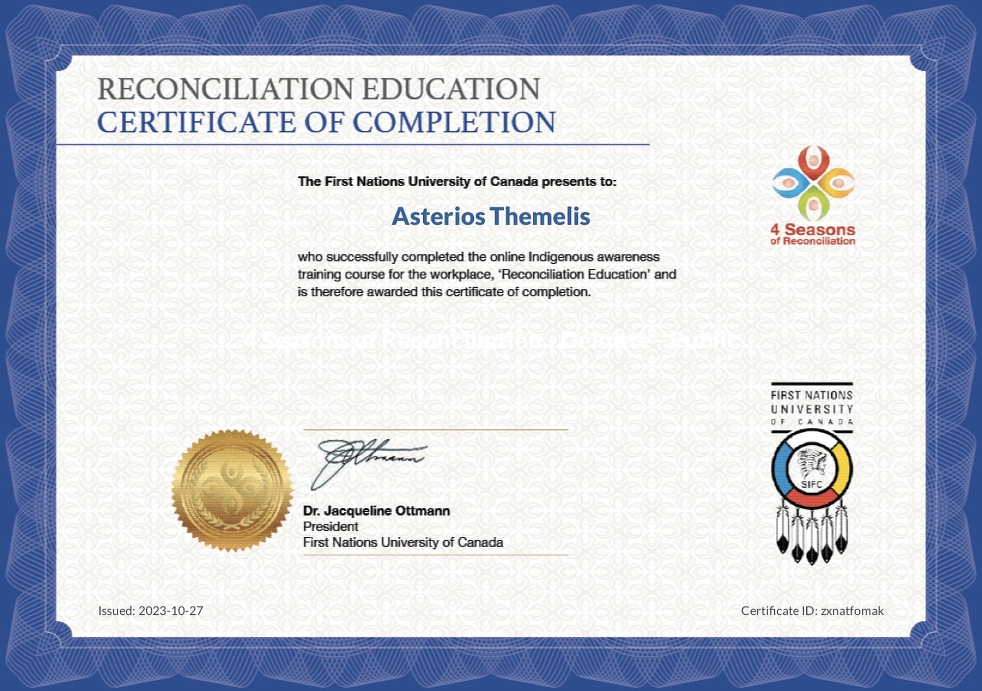 Reconciliation Education
