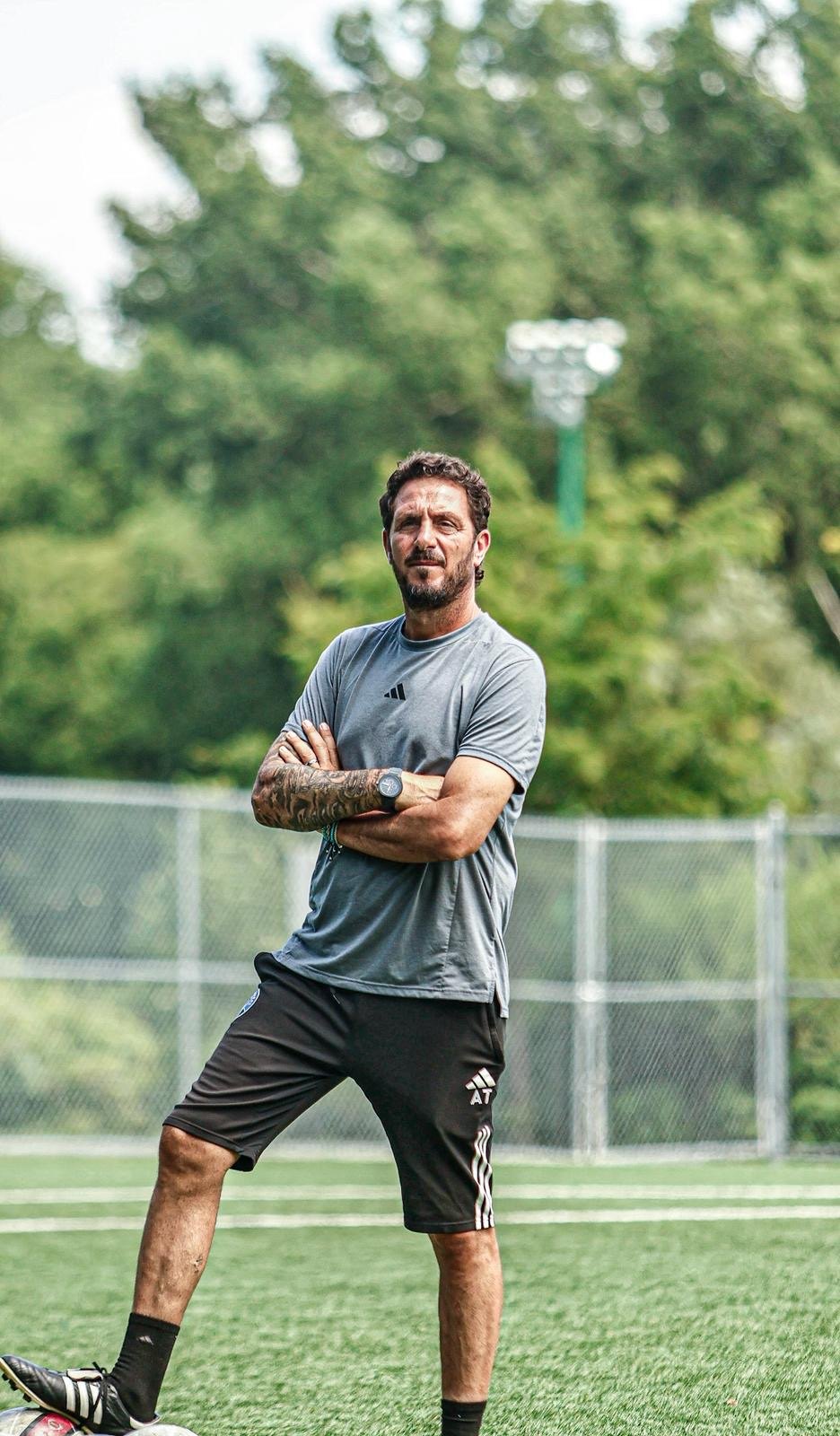 Asterios Themelis on the training pitch